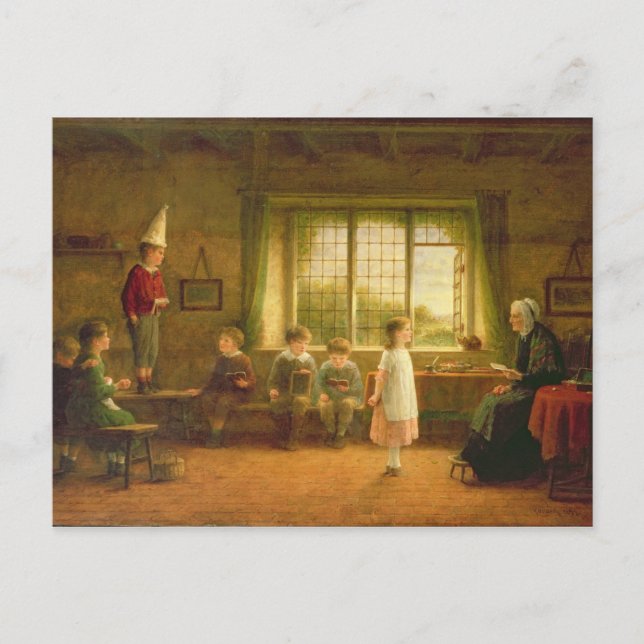 The Dame's School, s.and d. 1899 Postcard (Front)