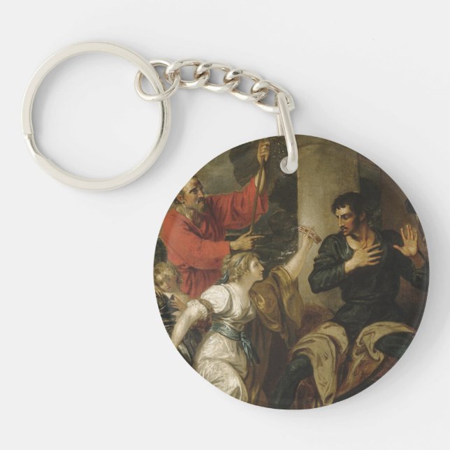 The Damsel and Orlando Key Ring (Front)