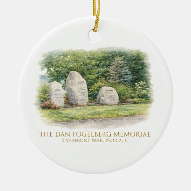 The Dan Fogelberg Memorial Christmas Ornament (Front)