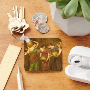 The Danaides by John William Waterhouse Key Ring