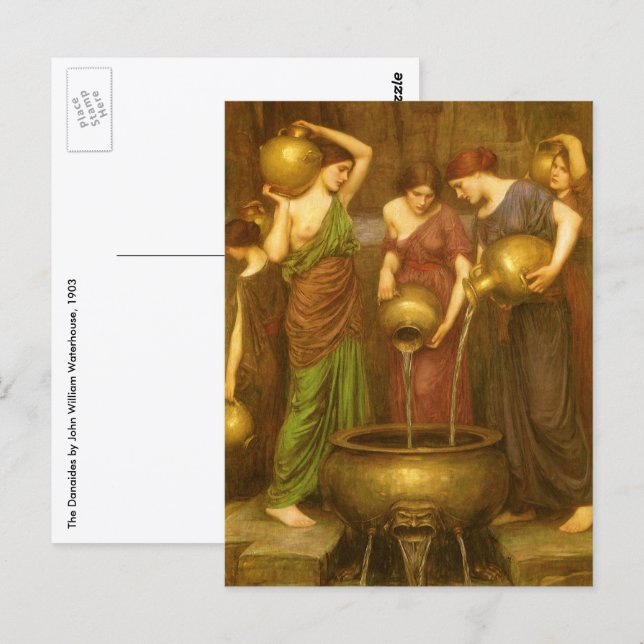 The Danaides by John William Waterhouse Postcard (Front/Back)