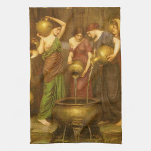 The Danaides by John William Waterhouse Tea Towel