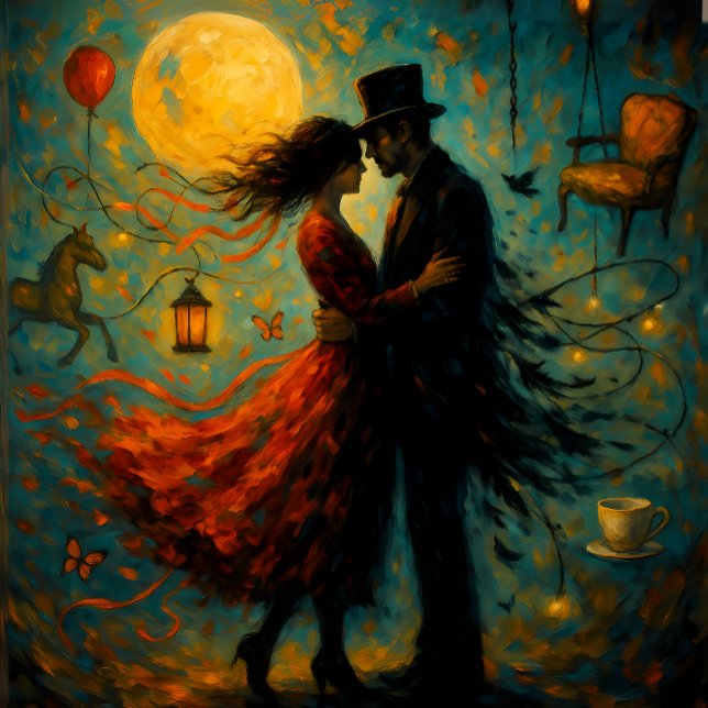  The Dance Between – Surreal Romance Decoupage  Tissue Paper (Creator Uploaded)