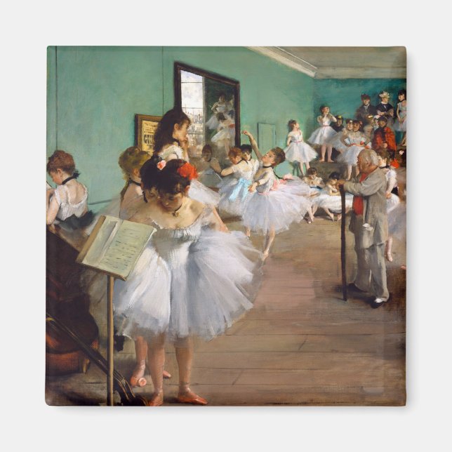 The Dance Class by Edgar Degas Magnet (Front)