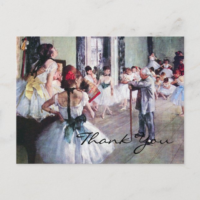 The Dance Class by Edgar Degas Postcard (Front)