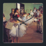 The Dance Class by Edgar Degas Square Wall Clock<br><div class="desc">edgar degas The Dance Class from 1874.

This work is in the public domain.</div>