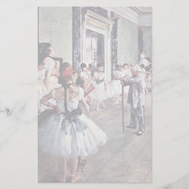 The Dance Class By Edgar Degas Stationery (Front)