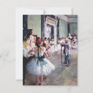 The Dance Class by Edgar Degas, Vintage Ballet Art