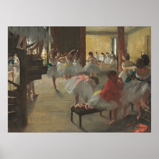The Dance Class - Edgar Degas Fine Art Poster (Front)