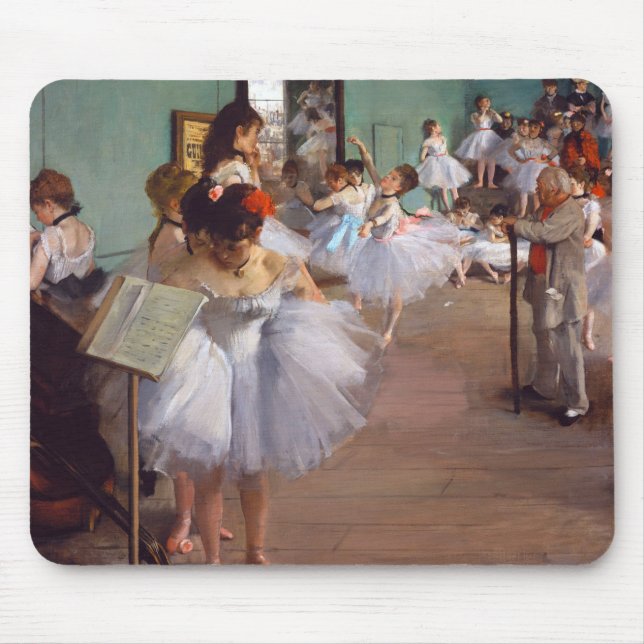 The Dance Class, Edgar Degas Mouse Pad (Front)