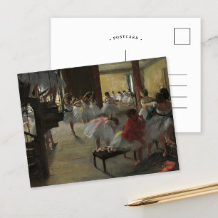 The Dance Class   Edgar Degas Postcard