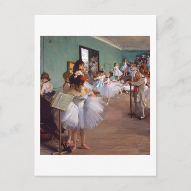 The Dance Class, Edgar Degas Postcard (Front)
