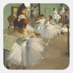 The Dance Class - Edgar Degas Square Sticker