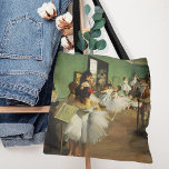 The Dance Class | Edgar Degas Tote Bag<br><div class="desc">The Dance Class (1874) by French artist Edgar Degas. Original fine art painting is an oil on canvas depicting a dance class set in a rehearsal room in the old Paris Opéra. Use the design tools to add custom text or personalise the image. All vintage artwork in our store is...</div>