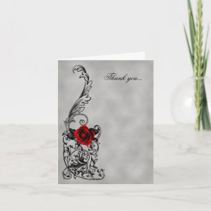 The Dance Gothic Wedding Thank You Card