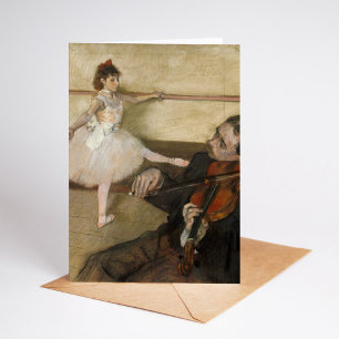 The Dance Lesson Edgar Degas Card