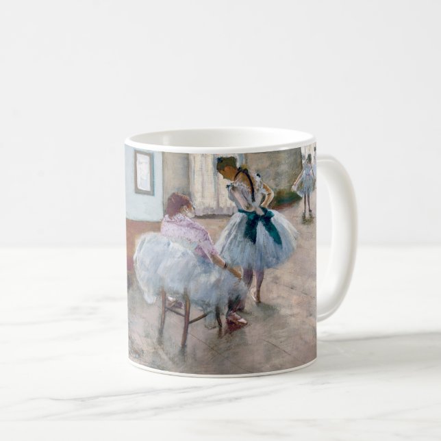 The Dance Lesson, Edgar Degas Coffee Mug (Front Right)