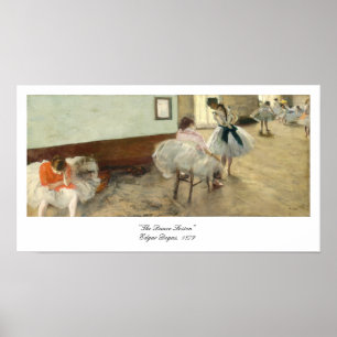 "The Dance Lesson" Oil Painting, Edgar Degas Poster