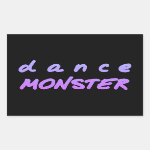 The Dance Monster Rectangular Sticker