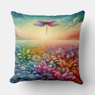 The Dance of Dragonfly Cushion