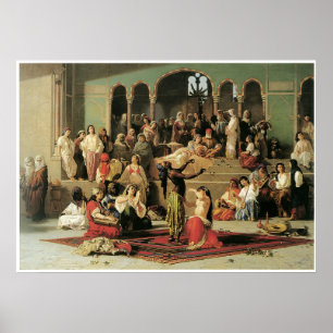 The Dance of the Bee in the Harem, 1863 Poster