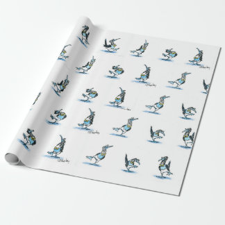 The Dance of the Blue Footed Boobie Wrapping pappe Wrapping Paper