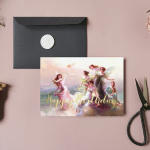 The dance of the nymphs Édouard Bisson Birthday Foil Greeting Card