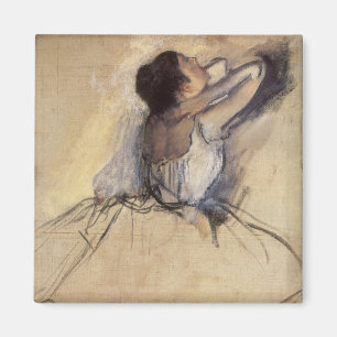 The Dancer by Edgar Degas, Vintage Ballerina Art Magnet