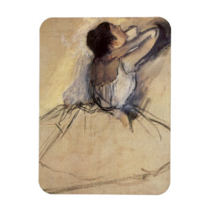 The Dancer by Edgar Degas, Vintage Ballerina Art Magnet