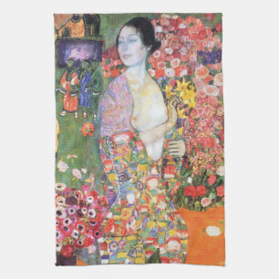 The Dancer, Gustav Klimt Tea Towel