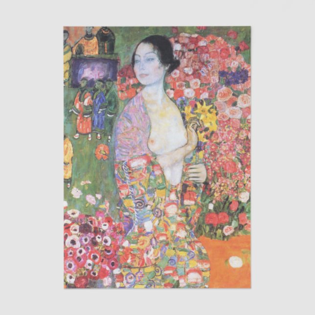 The Dancer, Gustav Klimt Tissue Paper (Front)