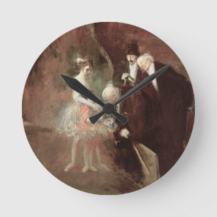 The Dancers, c.1925 (oil on canvas) Round Clock