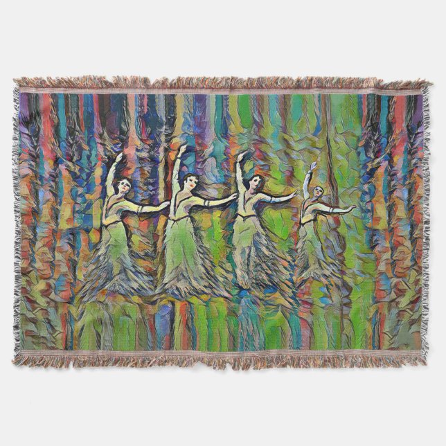 The Dancers Throw Blanket (Front)
