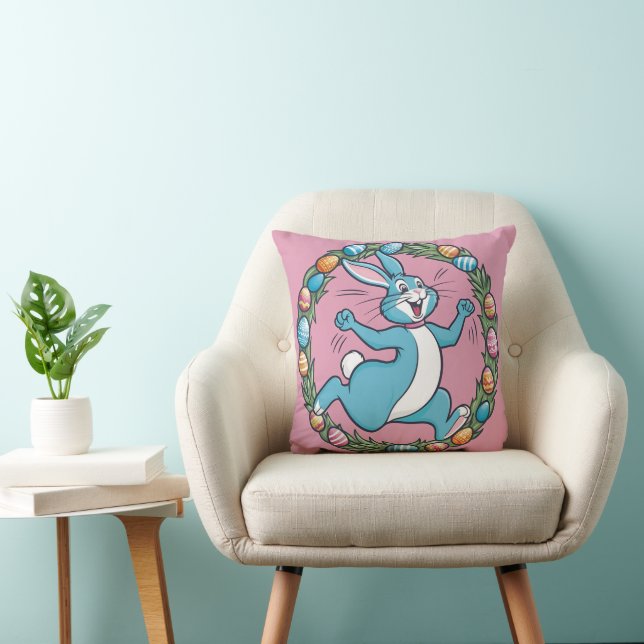 The Dancing Bunny of Easter Meadow Cushion (Chair)