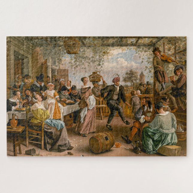 The Dancing Couple by Jan Steen  Jigsaw Puzzle (Horizontal)
