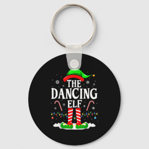 The Dancing Elf Xmas Funny Family Matching Group C Key Ring