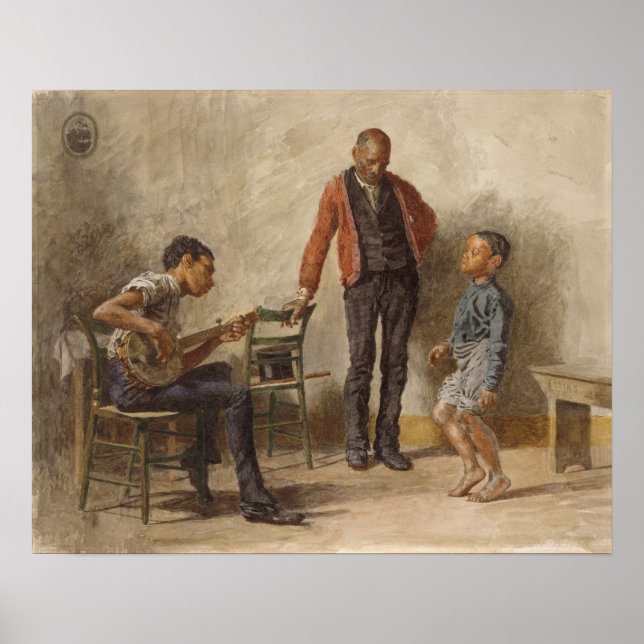 The Dancing Lesson by Thomas Eakins Poster (Front)