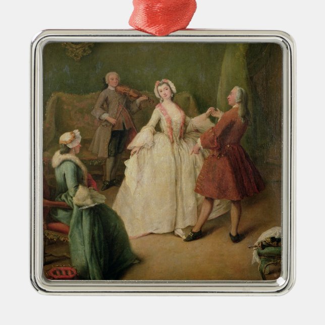 The Dancing Lesson Metal Ornament (Front)