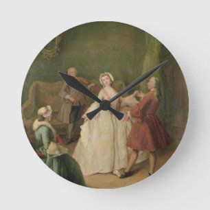 The Dancing Lesson Round Clock