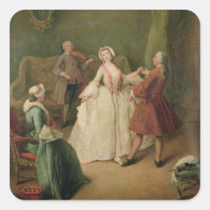 The Dancing Lesson Square Sticker