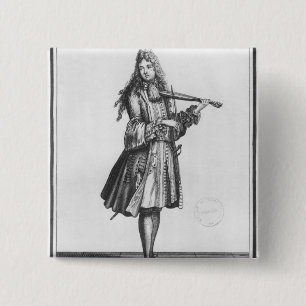 The dancing master 15 cm square badge