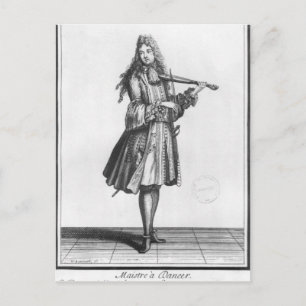 The dancing master postcard