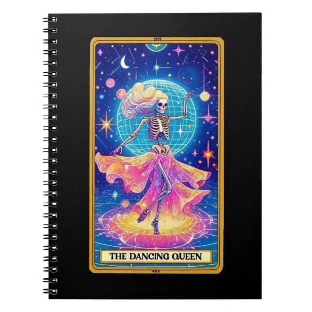 The Dancing Queen Tarot Card Notebook Collection (Front)