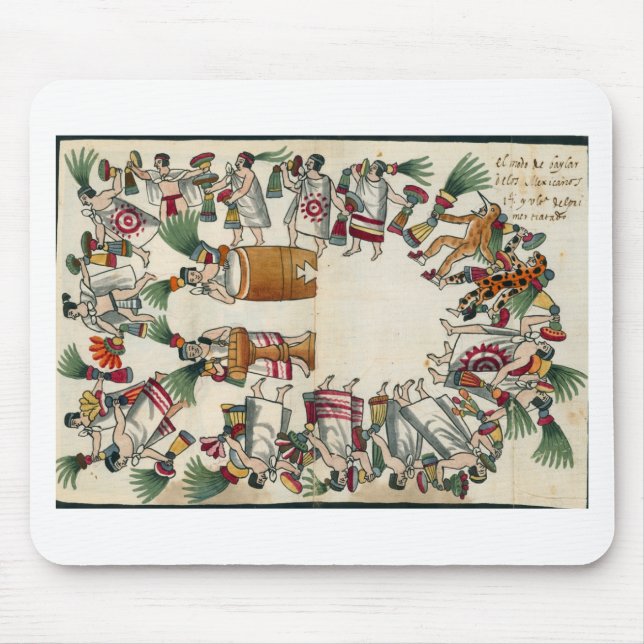 The Dancing Style of Aztec Noble Dancers Mouse Pad (Front)