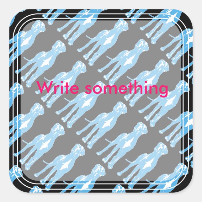 The Dane Square Sticker (Front)