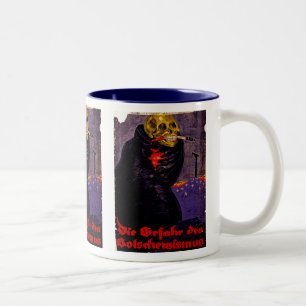 The Danger of Bolshevism Two-Tone Coffee Mug