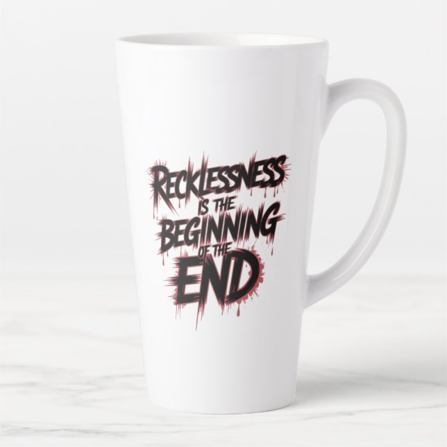 The Danger of Reckless Leadership Latte Mug (Right)