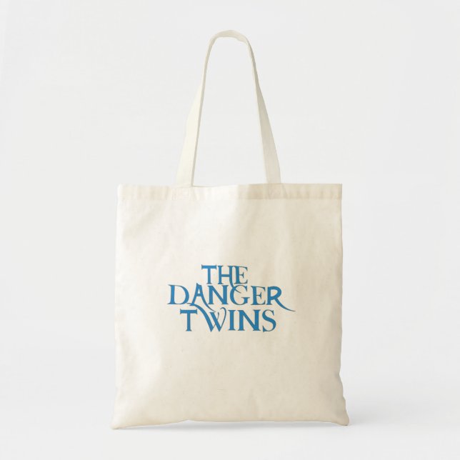The Danger Twins: Grape (light blue)  Tote Bag (Front)