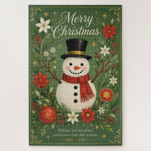 The Dapper Snowman’s Greetings Jigsaw Puzzle
