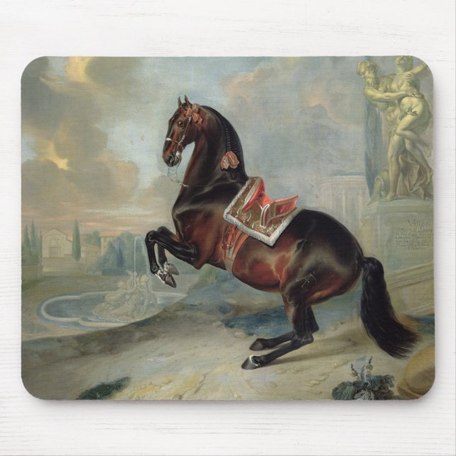 The dark bay horse 'Valido' Mouse Pad (Front)